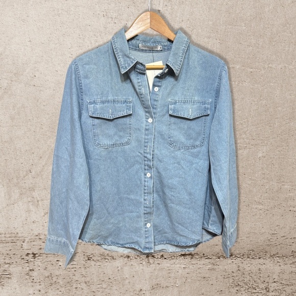 Miss Sparkling Tops - Miss Sparkling Button Down Shirt NWT